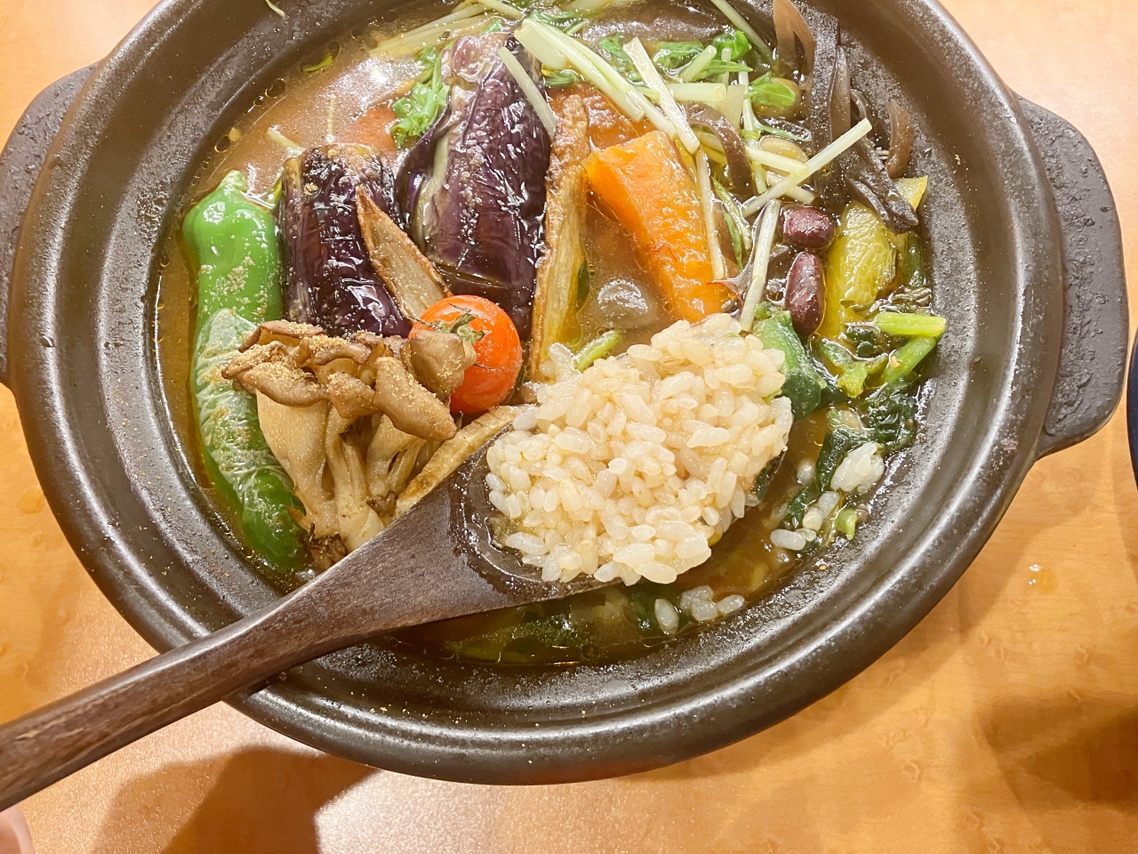 「スープカリーの店 MERA」18品目の野菜カレー