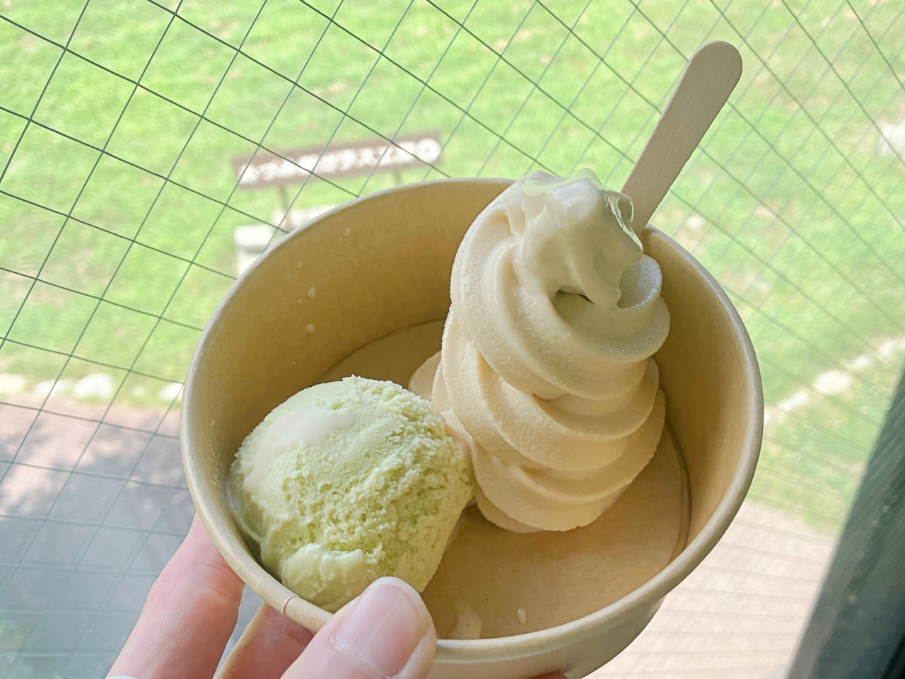 「SENRI ICE CREAM FACTORY」のサンデー