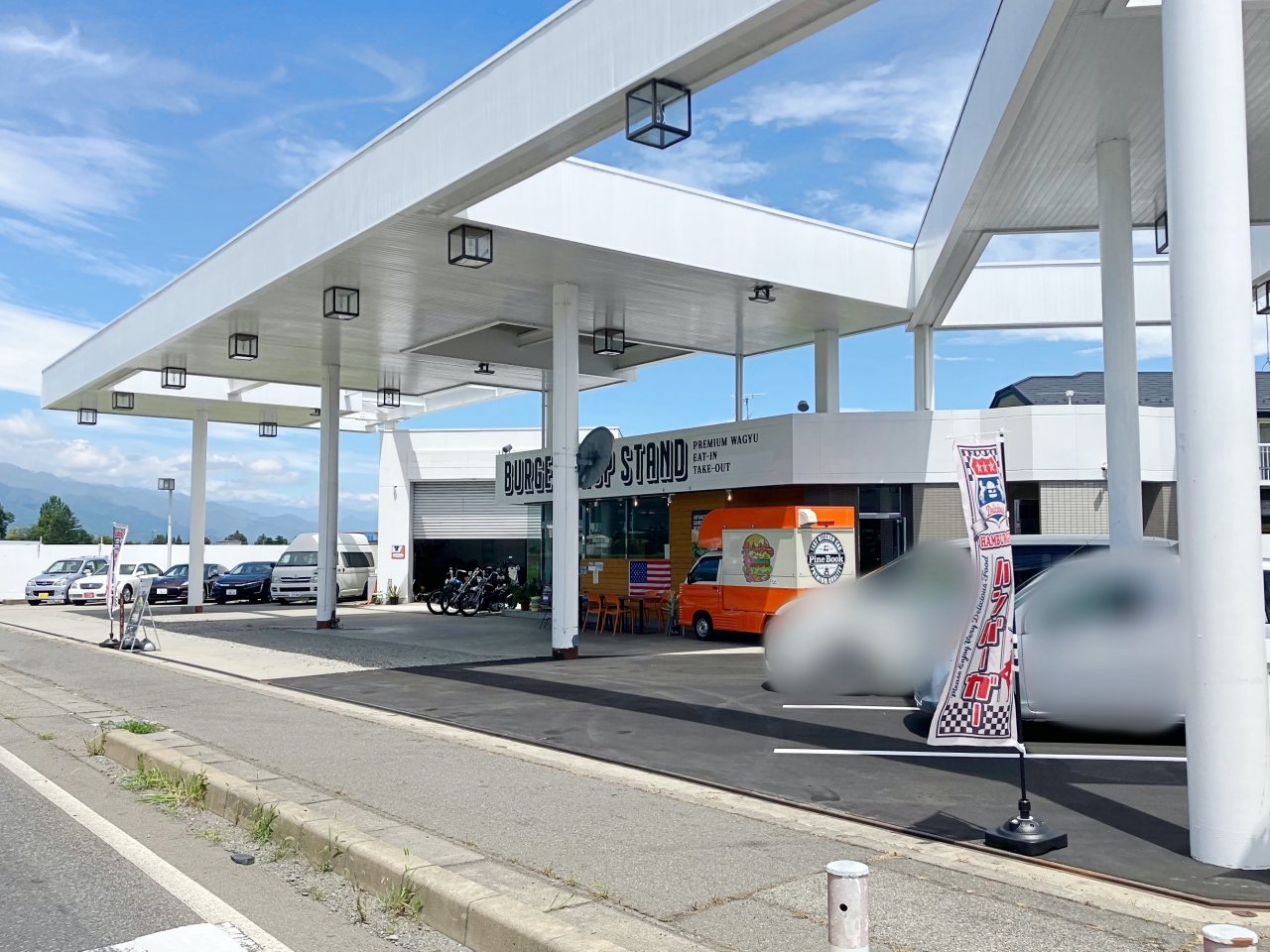 「PREMIUM WAGYU BURGER CHOP STAND」の外観