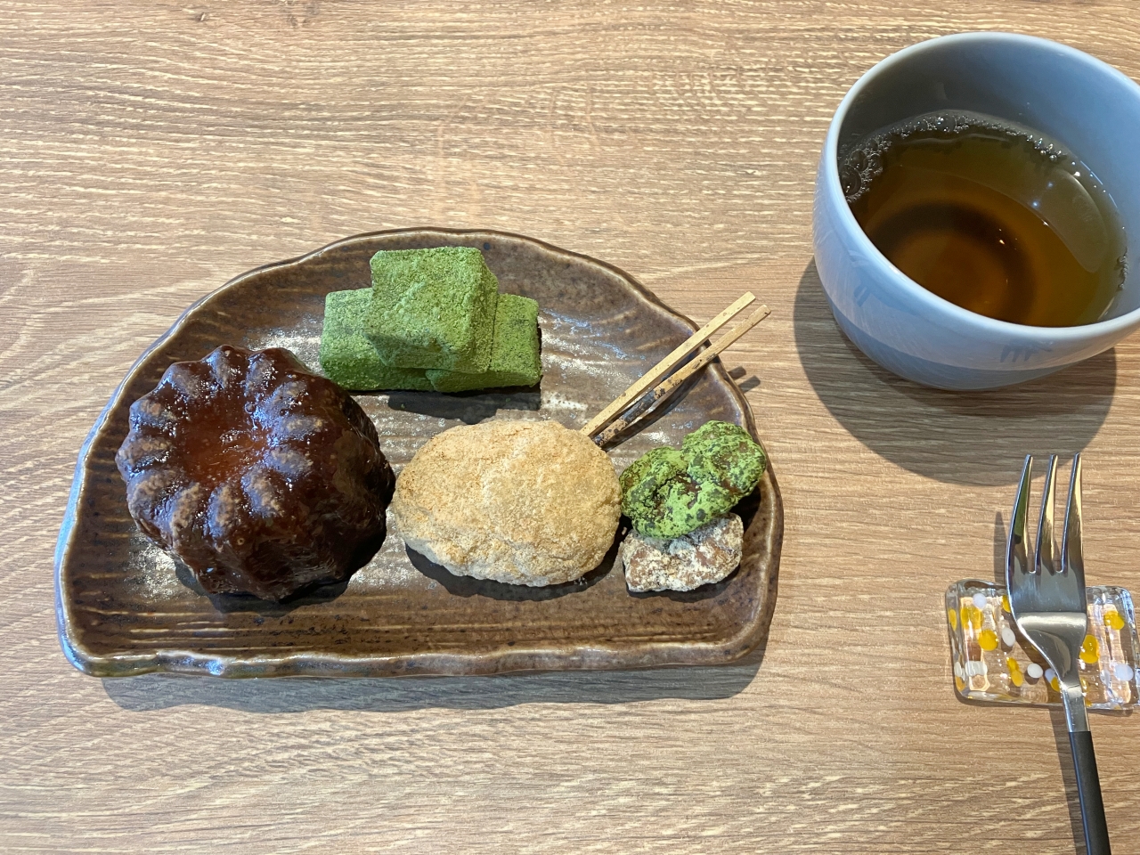 安曇野市「蕎麦 美丘 あづみの本店」の甘味寄せ